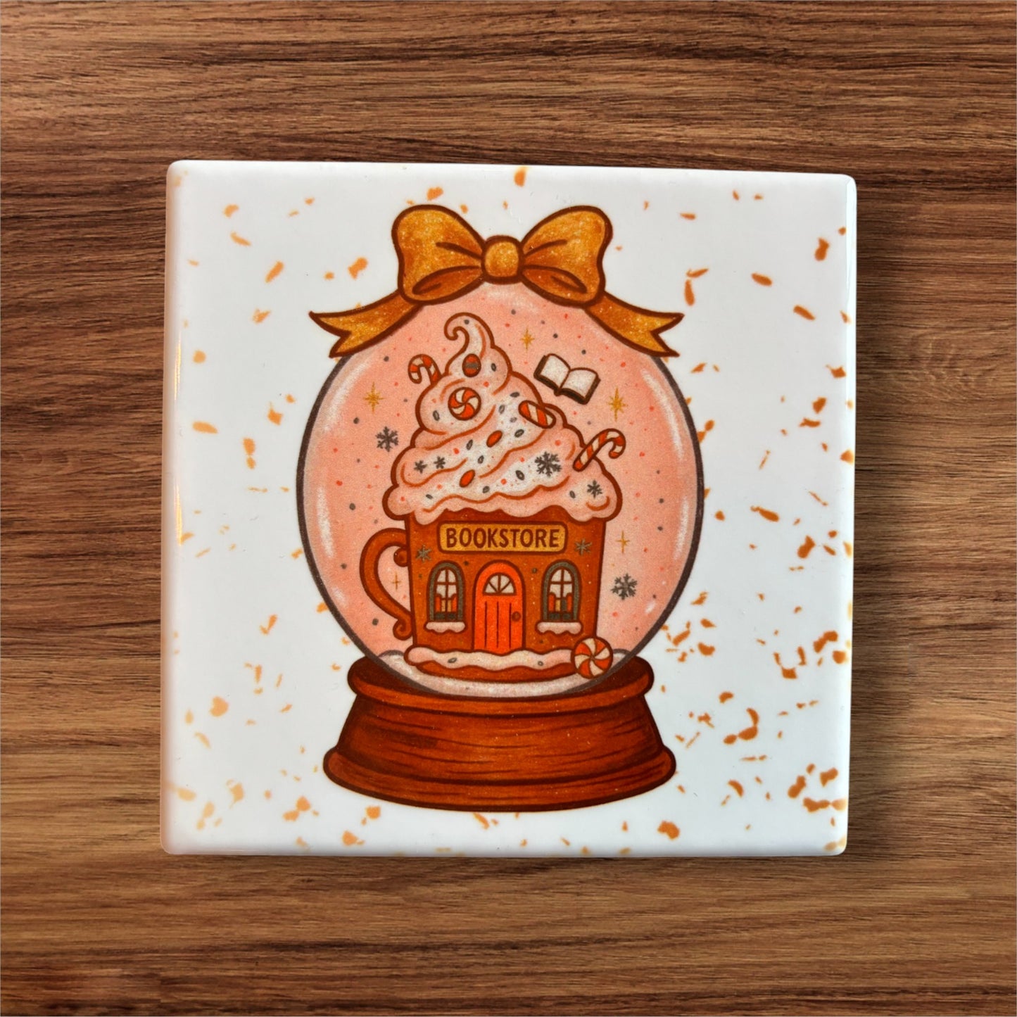 Bookish Coasters - Set of Four Ceramic Coasters / Gifts for Readers / Coasters / Literary Gifts / Book Gifts / Bookish Gifts / Teacher Gifts / Book Lover / Hostess Gift