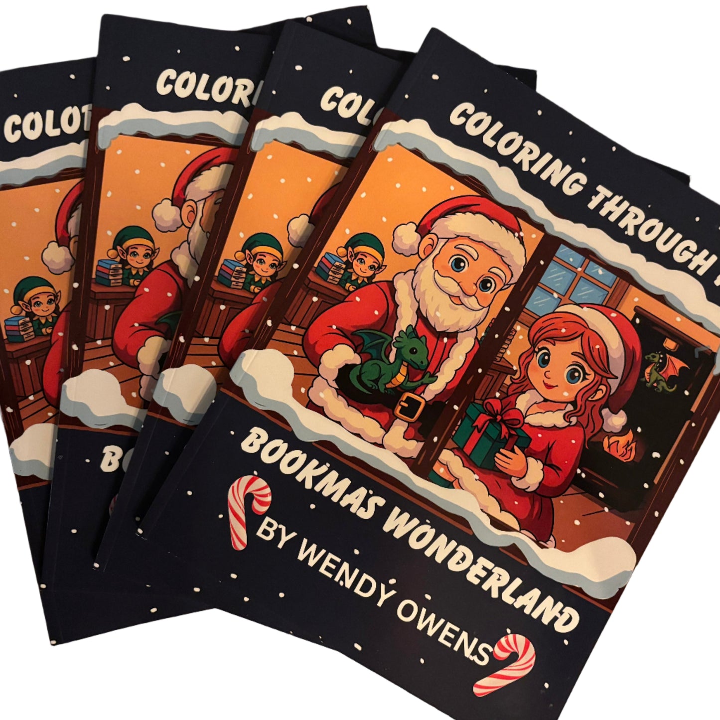 Christmas Coloring Book for Book lovers 8.5"x11"