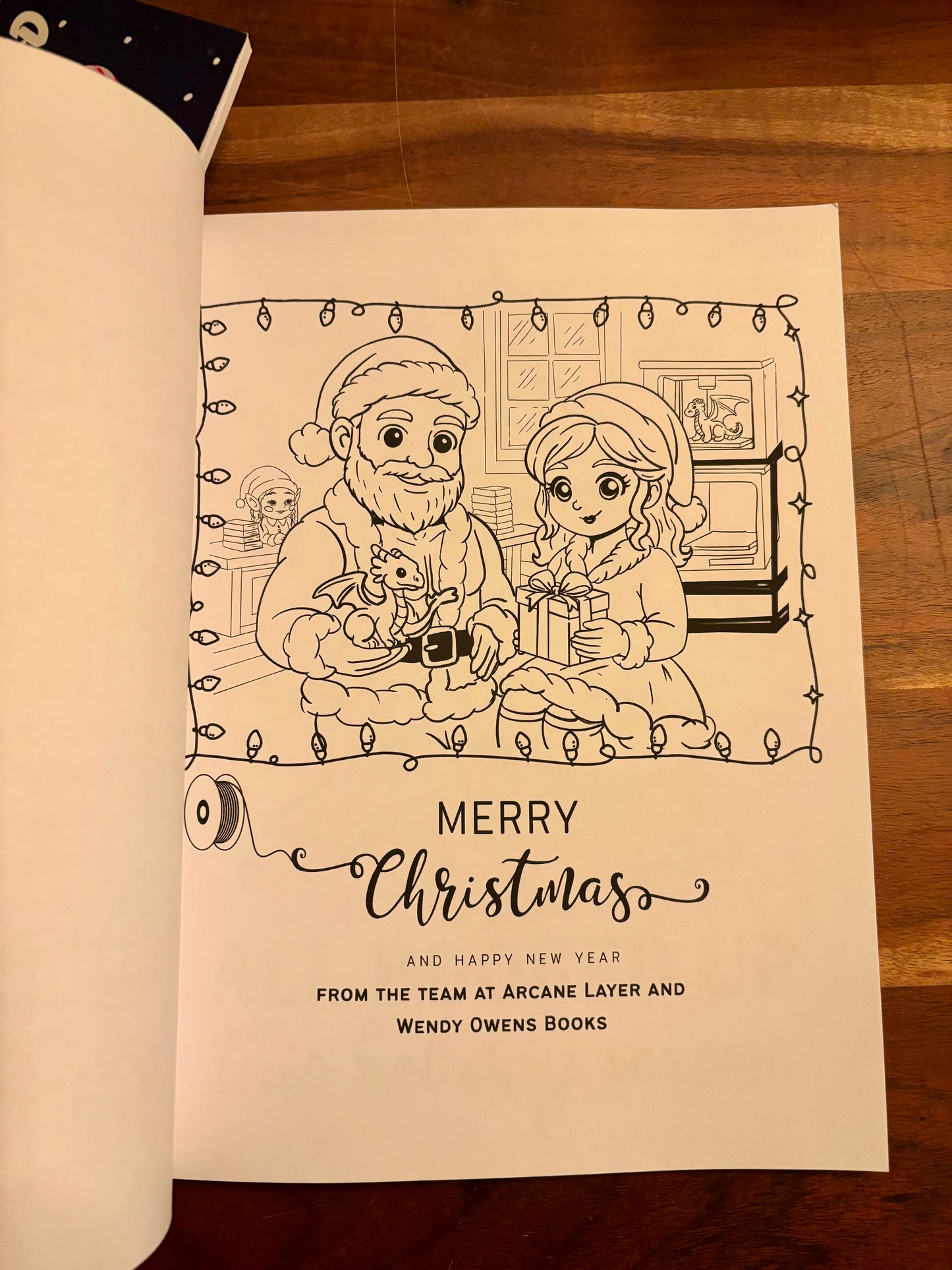Christmas Coloring Book for Book lovers 8.5"x11"