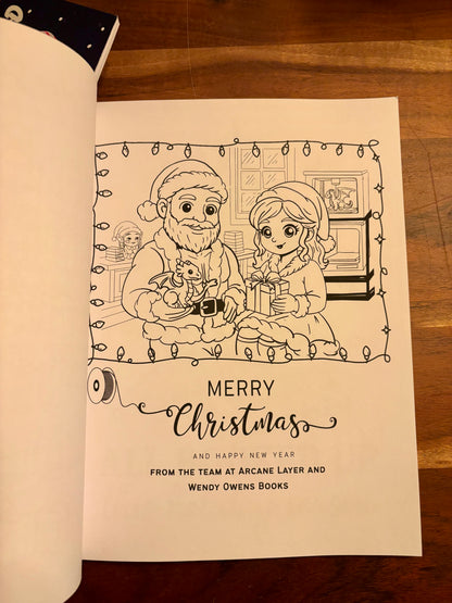 Christmas Coloring Book for Book lovers 8.5"x11"