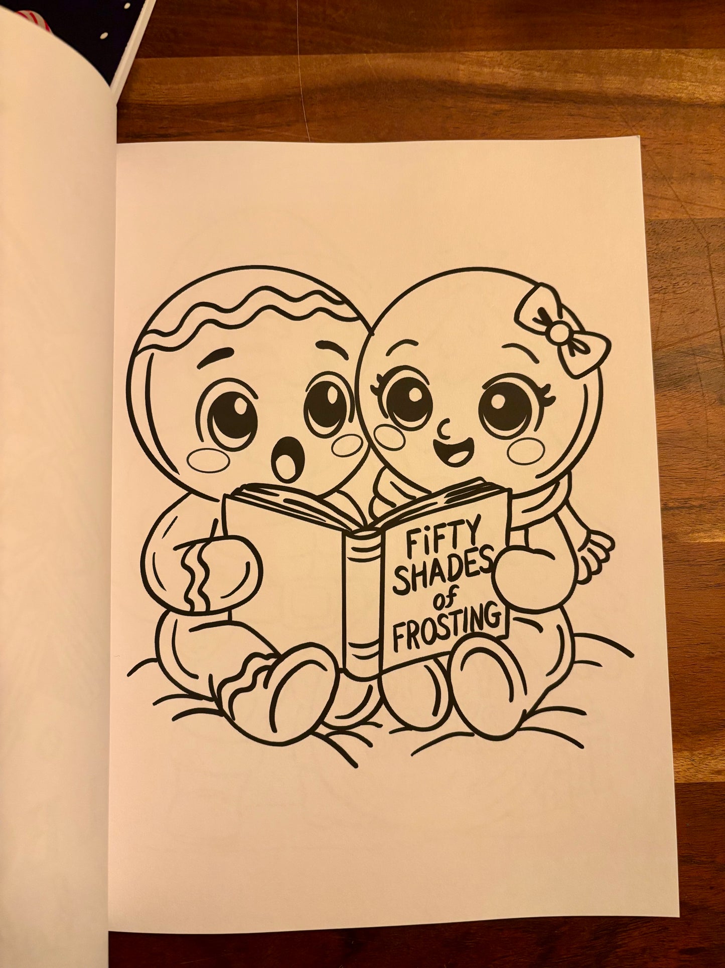 Christmas Coloring Book for Book lovers 8.5"x11"