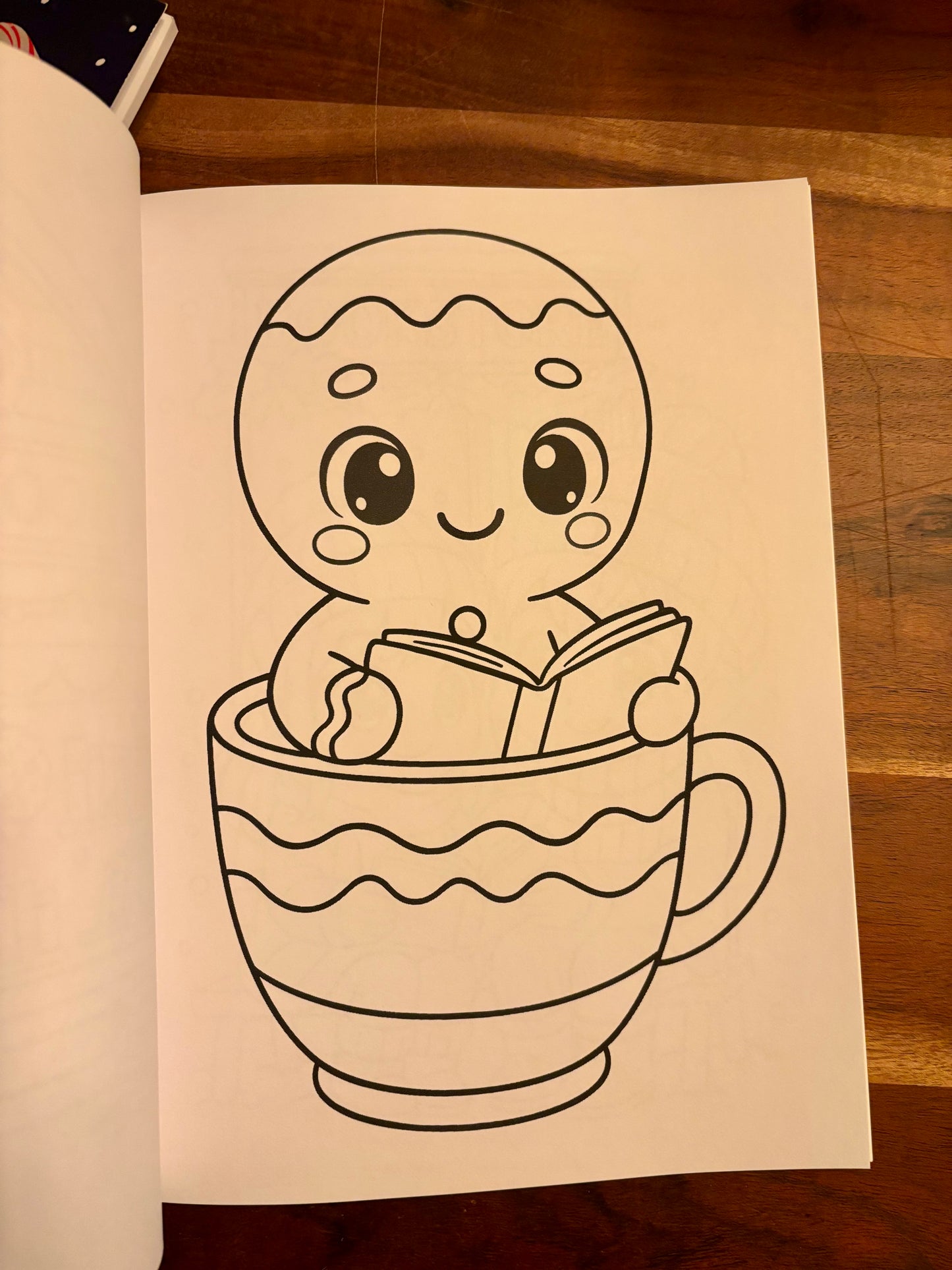 Christmas Coloring Book for Book lovers 8.5"x11"