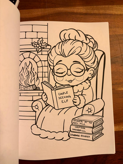Christmas Coloring Book for Book lovers 8.5"x11"