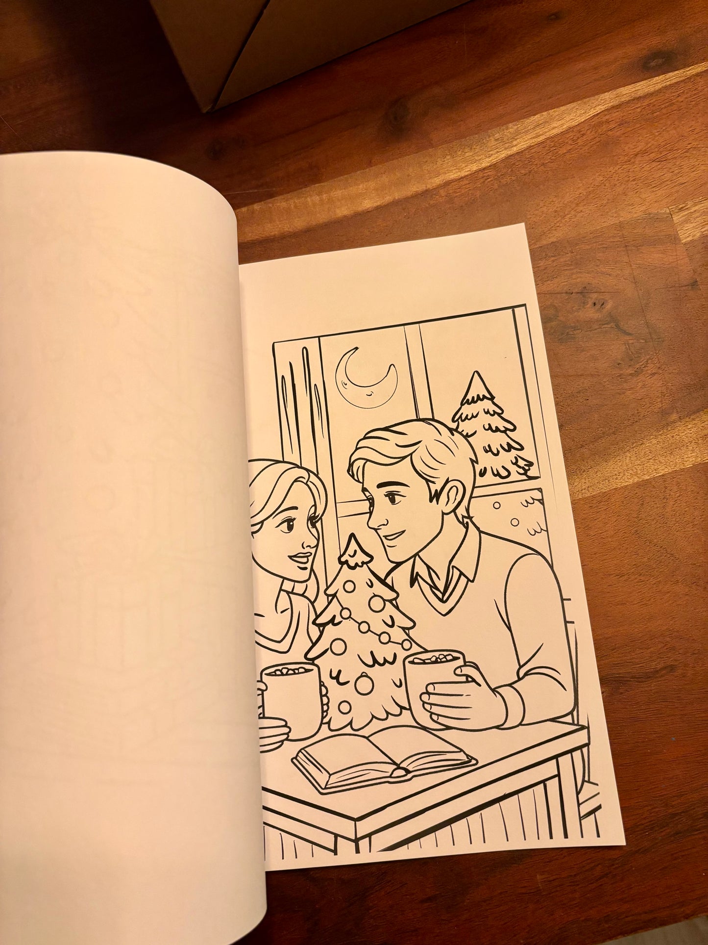 Christmas Coloring Book for Book lovers 8.5"x11"