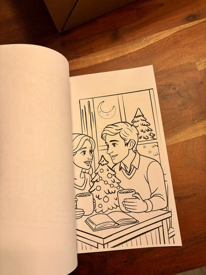 Christmas Coloring Book for Book lovers 8.5"x11"