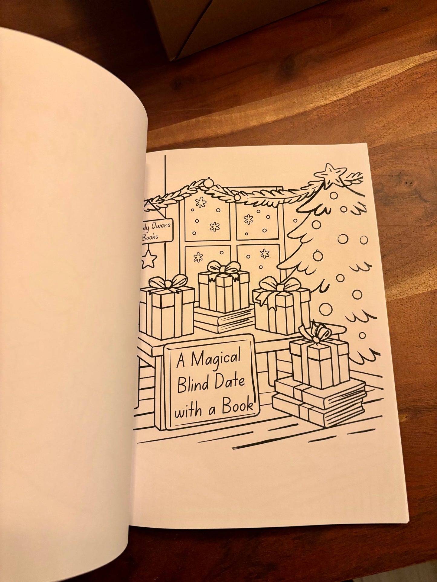 Christmas Coloring Book for Book lovers 8.5"x11"