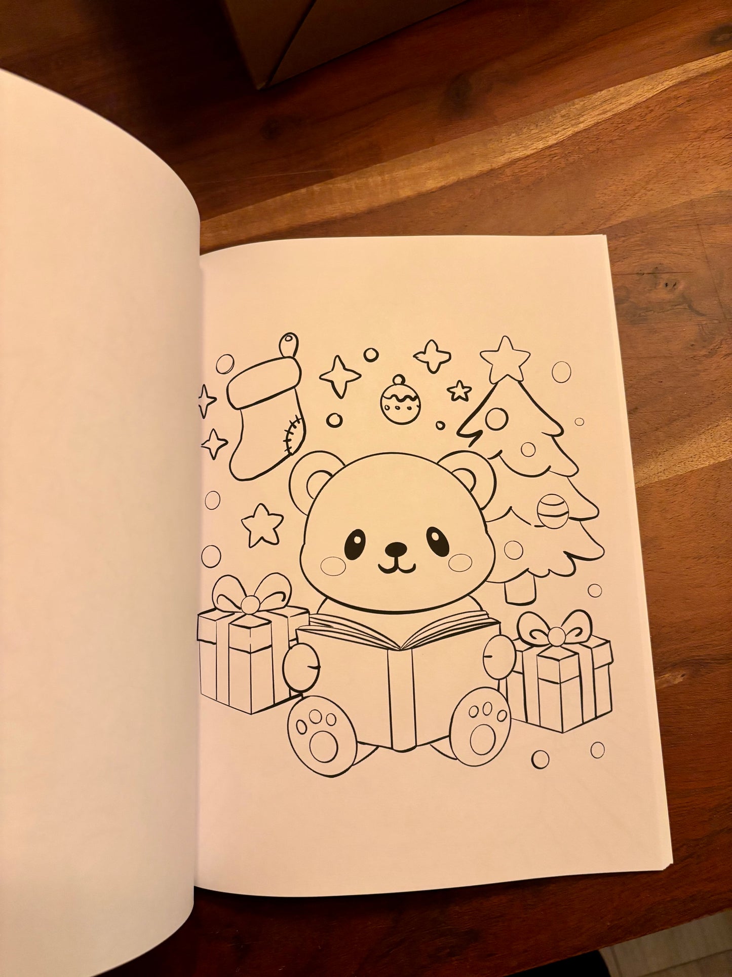 Christmas Coloring Book for Book lovers 8.5"x11"