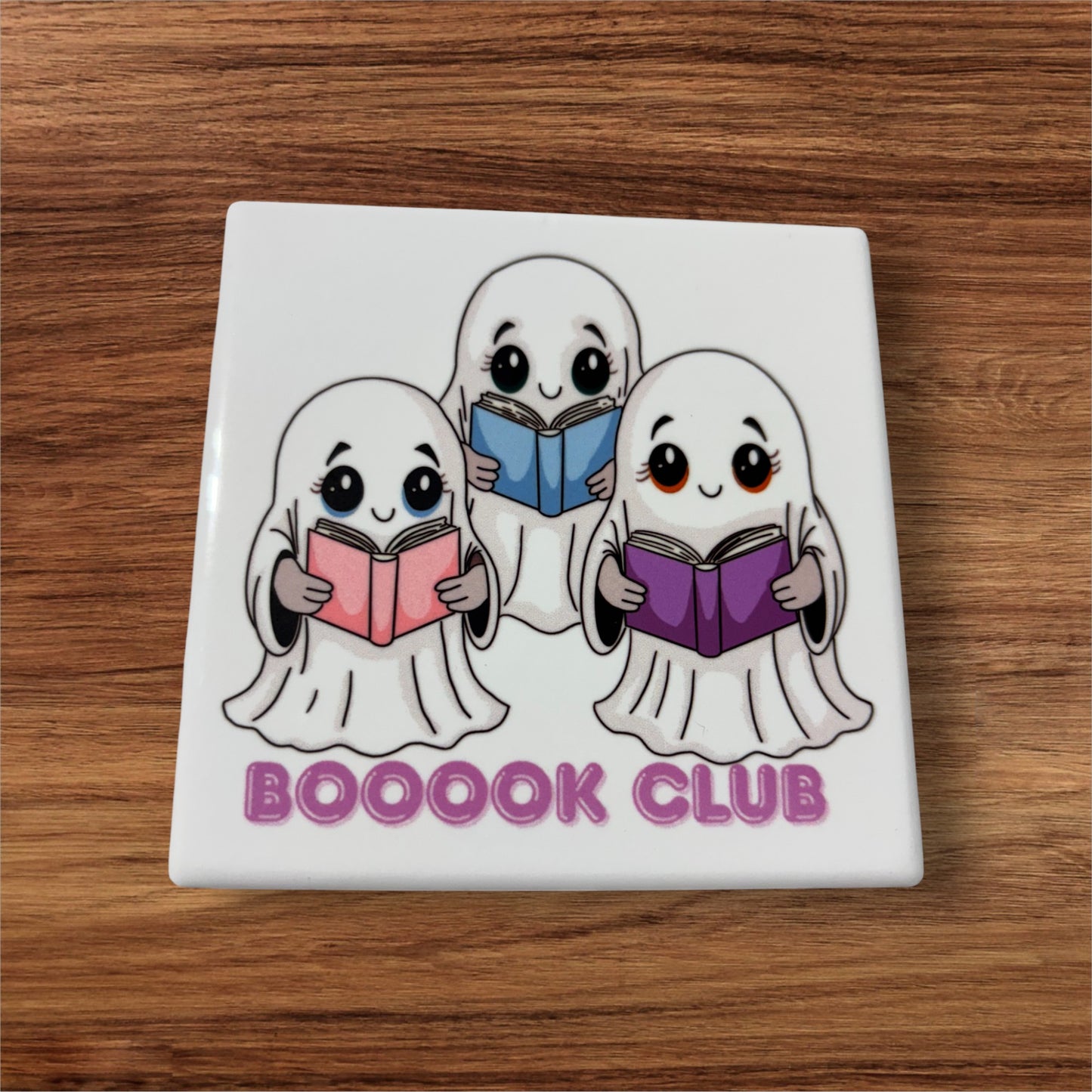 Bookish Coasters - Set of Four Ceramic Coasters / Gifts for Readers / Coasters / Literary Gifts / Book Gifts / Bookish Gifts / Teacher Gifts / Book Lover / Hostess Gift