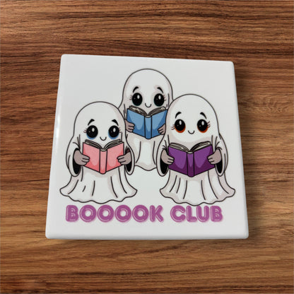 Bookish Coasters - Set of Four Ceramic Coasters / Gifts for Readers / Coasters / Literary Gifts / Book Gifts / Bookish Gifts / Teacher Gifts / Book Lover / Hostess Gift