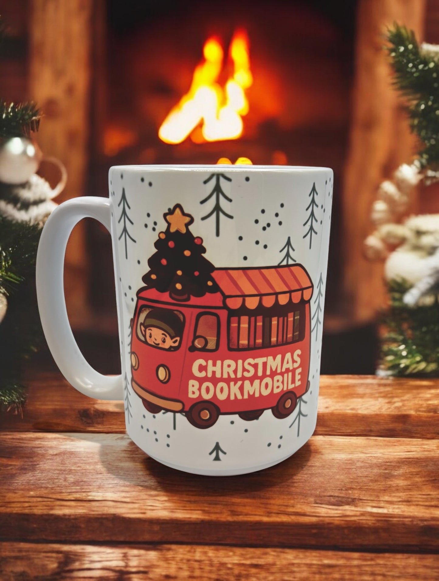 15 oz Bookish Ceramic Mugs — Original Designs by Author & Artist Wendy Owens