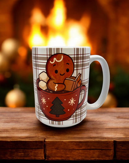 15 oz Bookish Ceramic Mugs — Original Designs by Author & Artist Wendy Owens