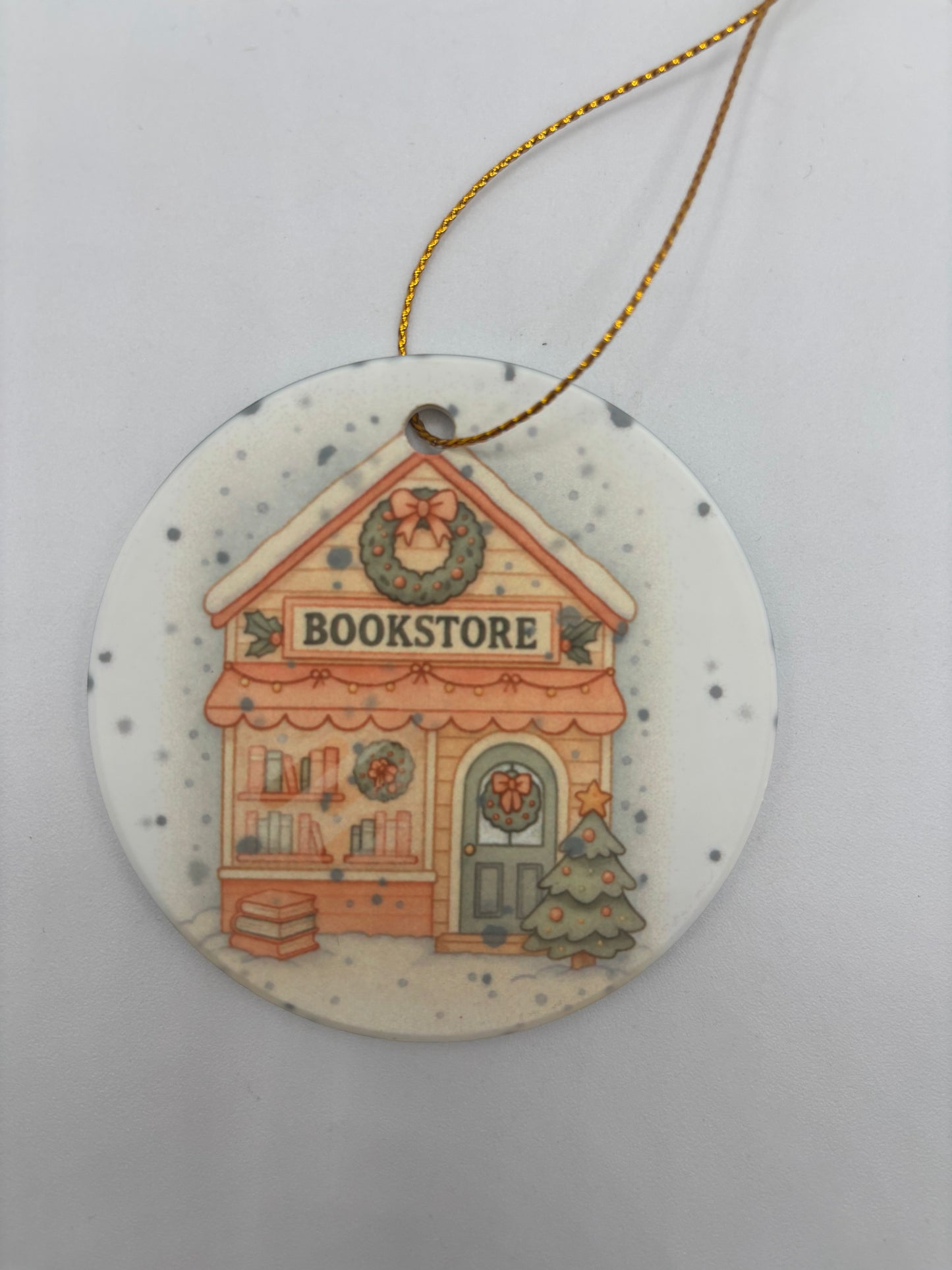 3 inch porcelain holiday ornaments designed by Wendy Owens