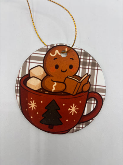 3 inch porcelain holiday ornaments designed by Wendy Owens