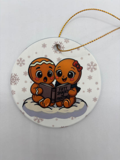 3 inch porcelain holiday ornaments designed by Wendy Owens