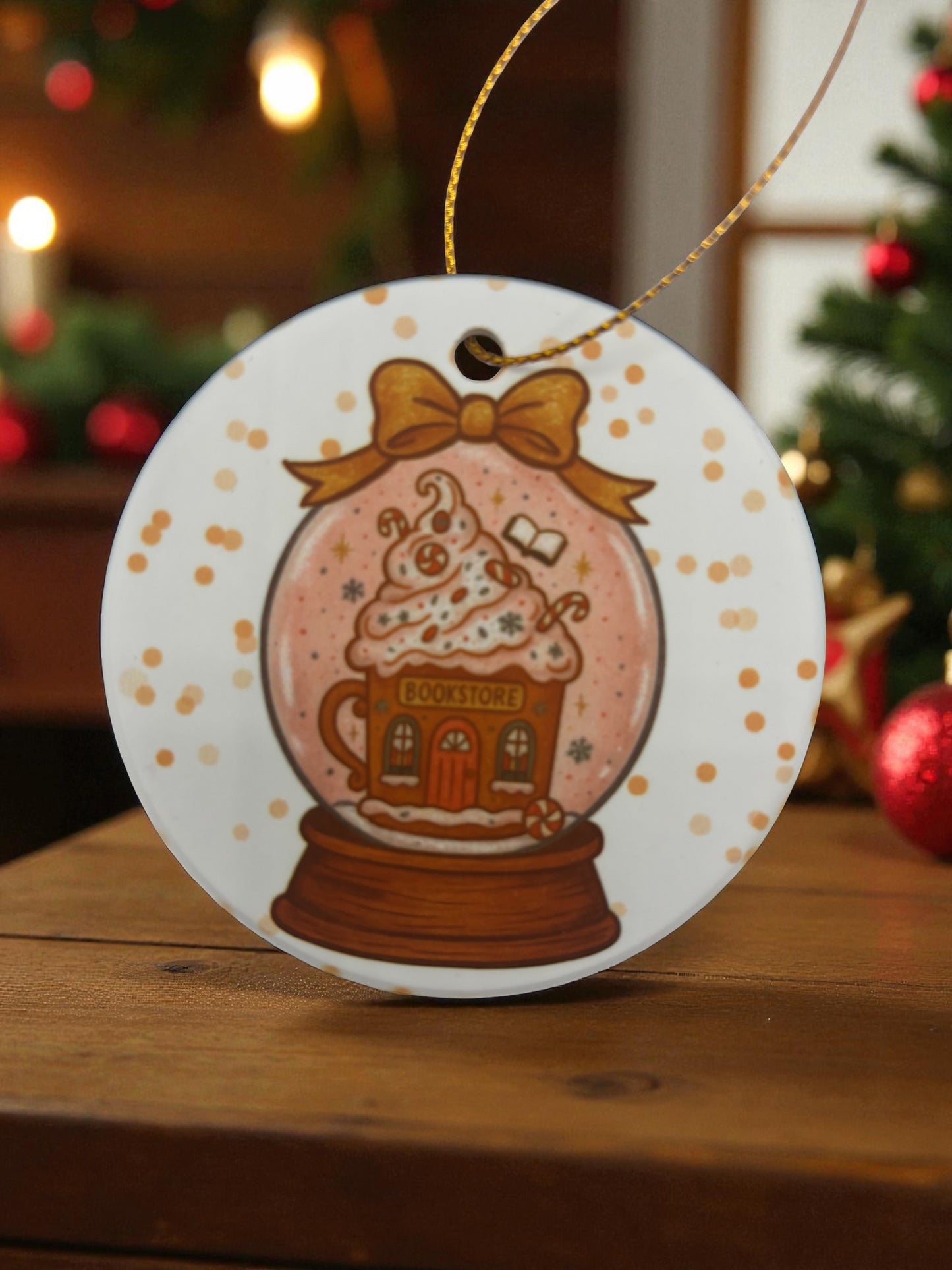 3 inch porcelain holiday ornaments designed by Wendy Owens