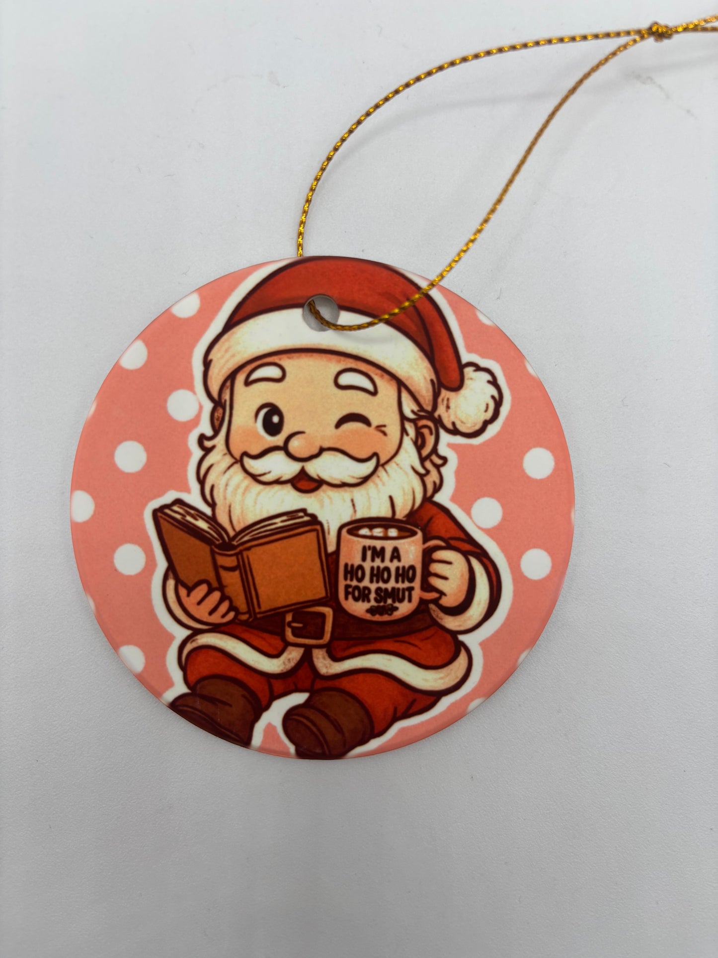 3 inch porcelain holiday ornaments designed by Wendy Owens