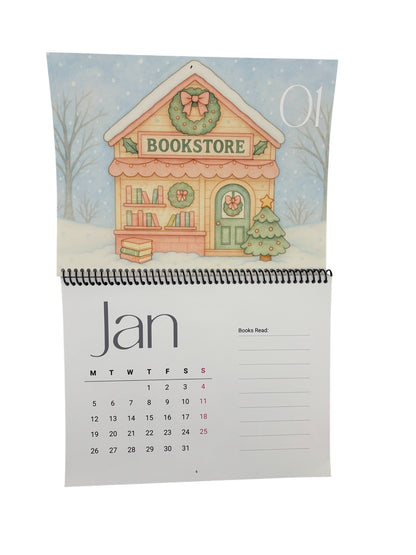 2026 Book Lovers Calendar – Art by Wendy Owens | 8.5x11 | Premium Photo Paper | Monthly Reading Log