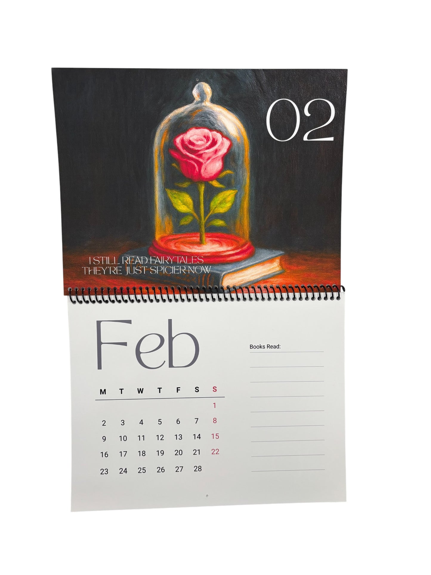 2026 Book Lovers Calendar – Art by Wendy Owens | 8.5x11 | Premium Photo Paper | Monthly Reading Log