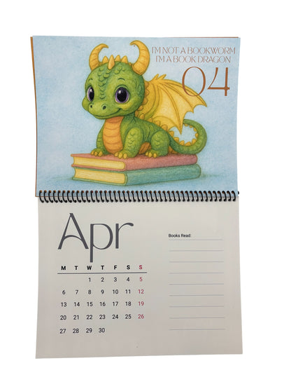 2026 Book Lovers Calendar – Art by Wendy Owens | 8.5x11 | Premium Photo Paper | Monthly Reading Log