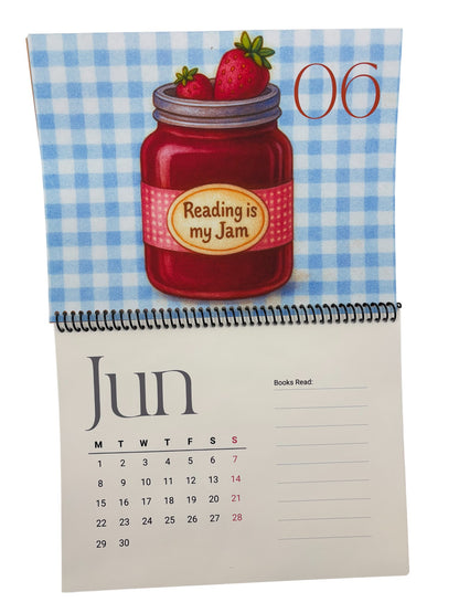 2026 Book Lovers Calendar – Art by Wendy Owens | 8.5x11 | Premium Photo Paper | Monthly Reading Log