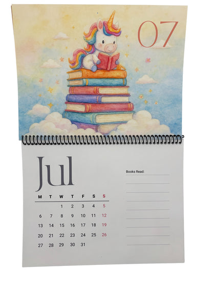 2026 Book Lovers Calendar – Art by Wendy Owens | 8.5x11 | Premium Photo Paper | Monthly Reading Log