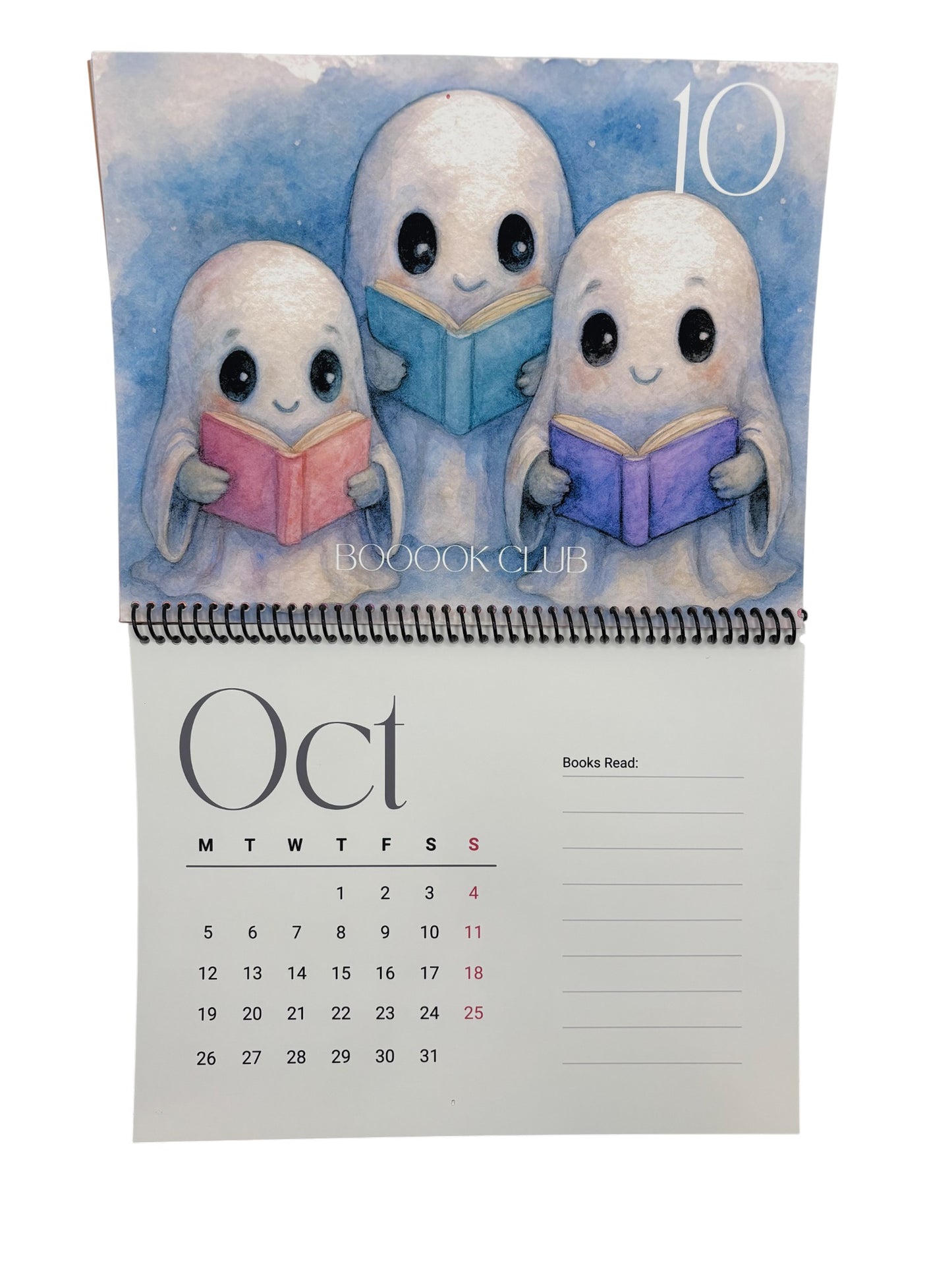 2026 Book Lovers Calendar – Art by Wendy Owens | 8.5x11 | Premium Photo Paper | Monthly Reading Log