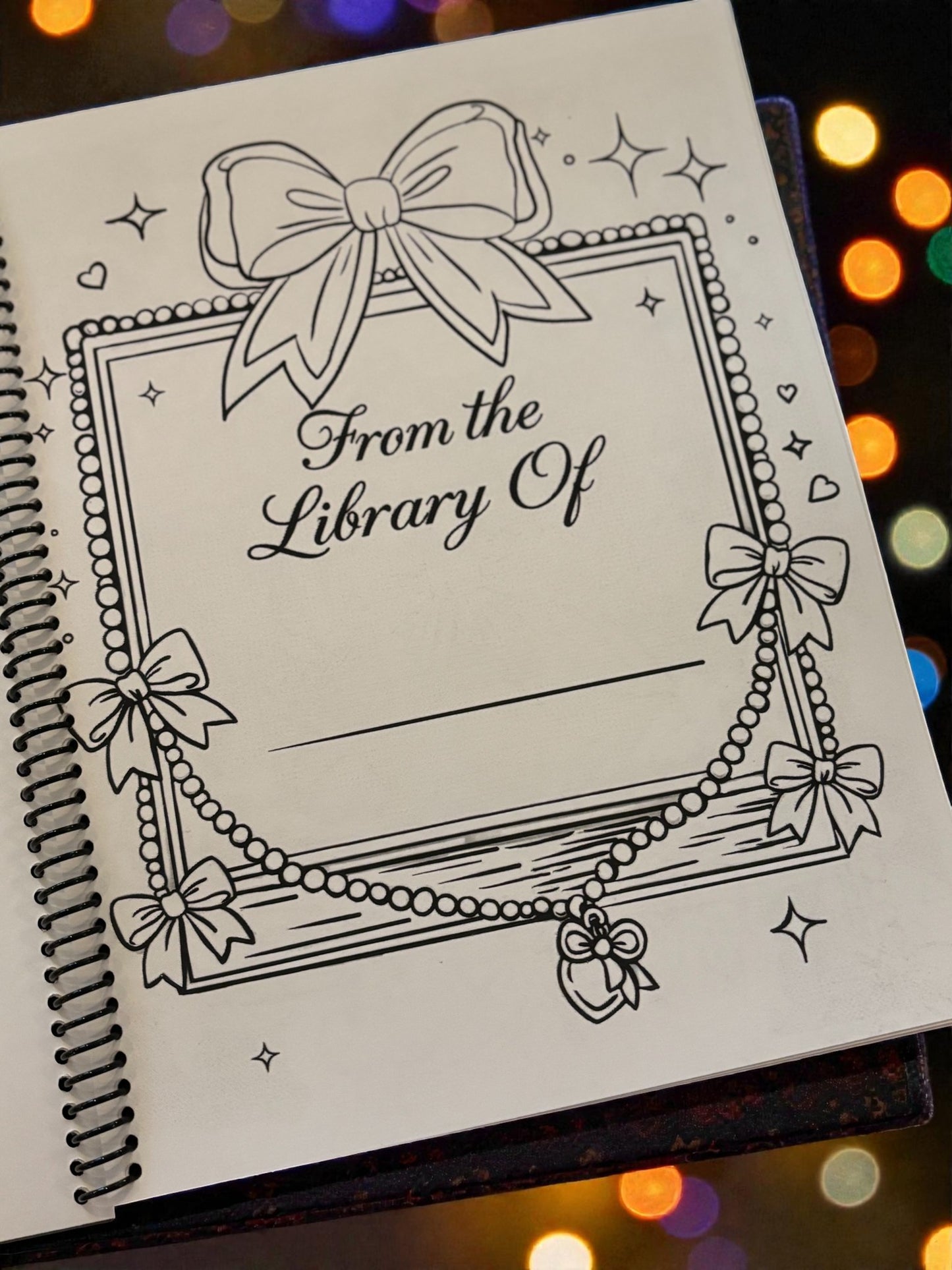 PRE-ORDER with reduced early bird pricing: In My Bookish Era Coquette Coloring Book.