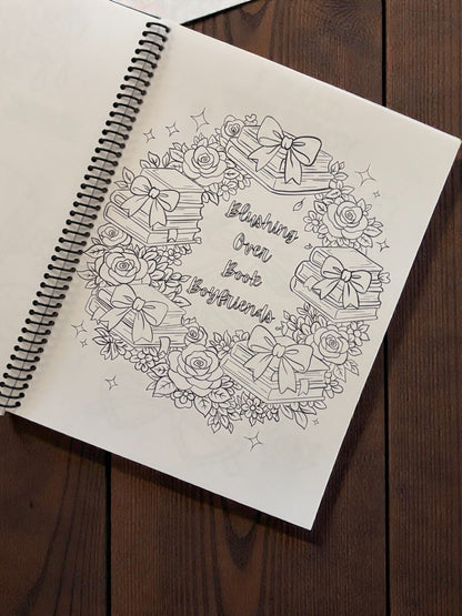 PRE-ORDER with reduced early bird pricing: In My Bookish Era Coquette Coloring Book.