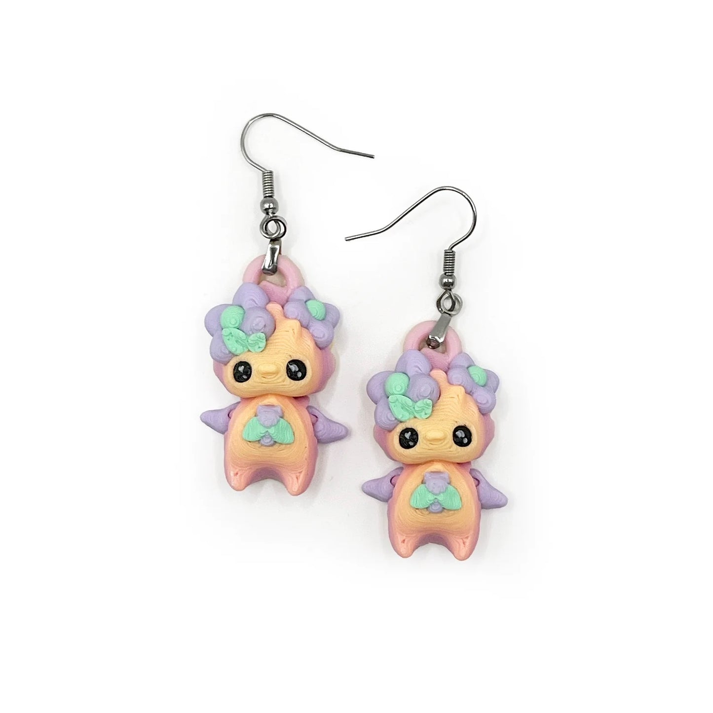 Cute 3D Printed Earrings – Bookish & Kawaii Dangle Charms – view 79
