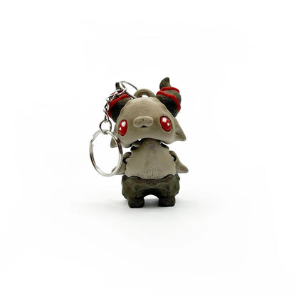 3D Printed Adorably Spooky and Cute Keychains | Kawaii Goth Accessories