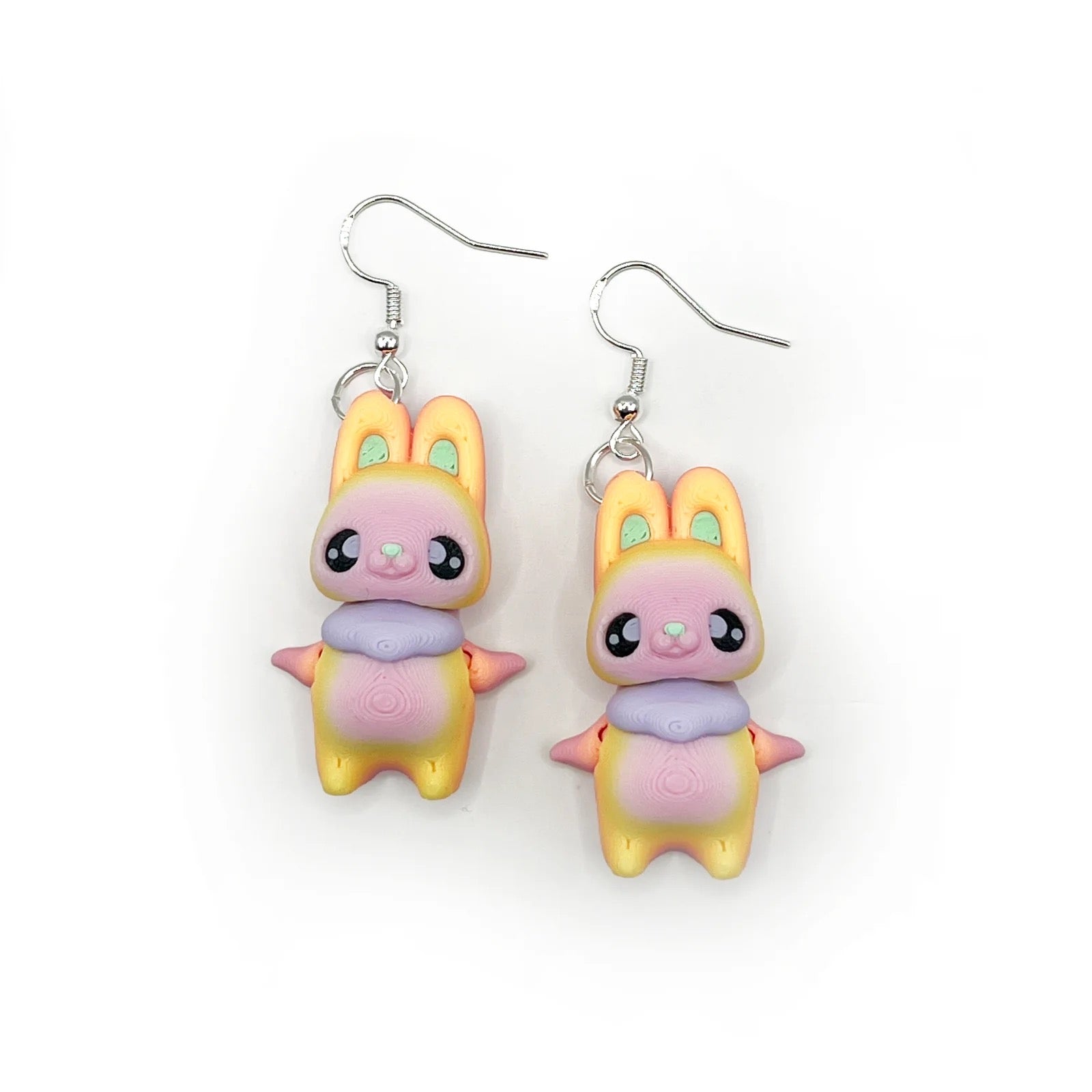 Cute 3D Printed Earrings – Bookish & Kawaii Dangle Charms – view 34
