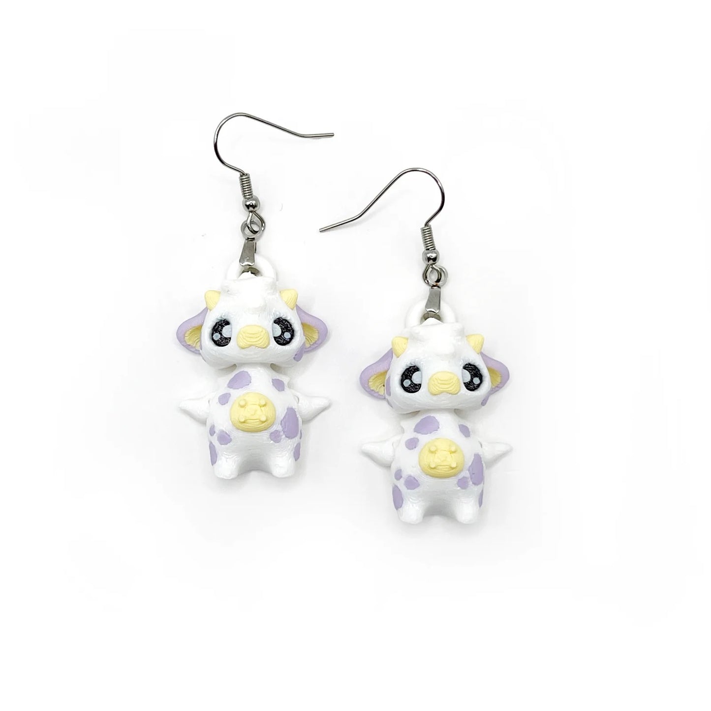 Cute 3D Printed Earrings – Bookish & Kawaii Dangle Charms – view 39