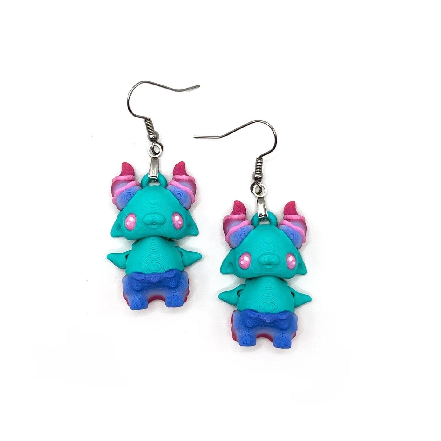 Cute 3D Printed Earrings – Bookish & Kawaii Dangle Charms – view 40