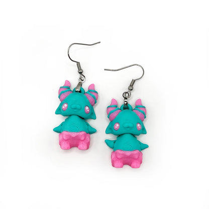 Cute 3D Printed Earrings – Bookish & Kawaii Dangle Charms – view 24