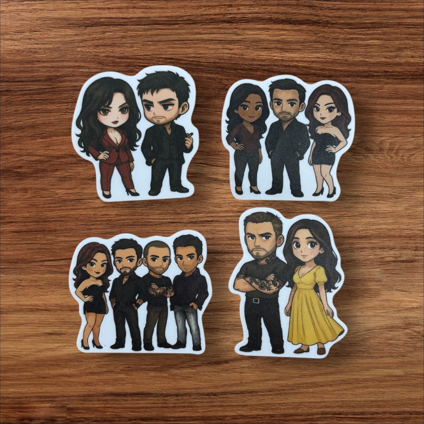 Crimson Series Chibi Sticker Pack (4-Pack)