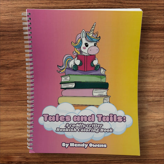 Bookish Coloring Book for Readers who also love Cuddly Critters