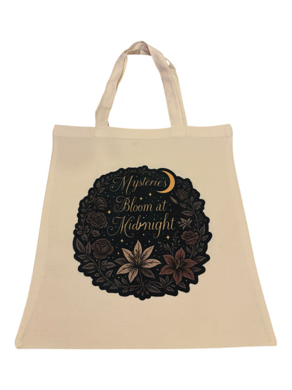 Small canvas Tote featuring double sided original print of a Wendy Owens Design