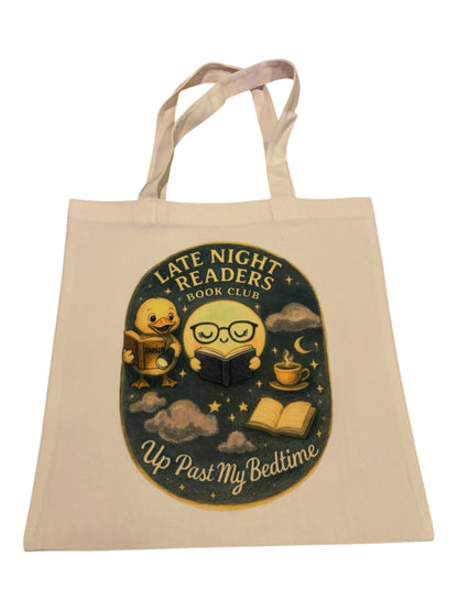 Small canvas Tote featuring double sided original print of a Wendy Owens Design