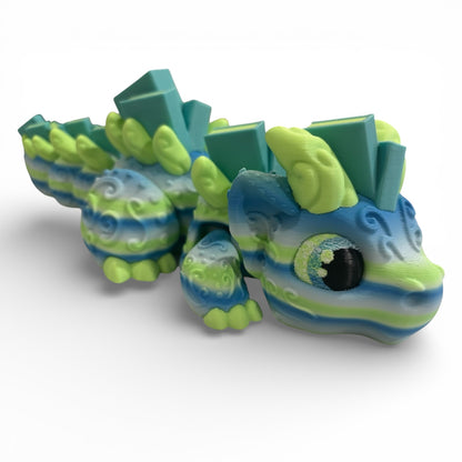 Giant 9 inch Book Dragons Articulated 3D Printed