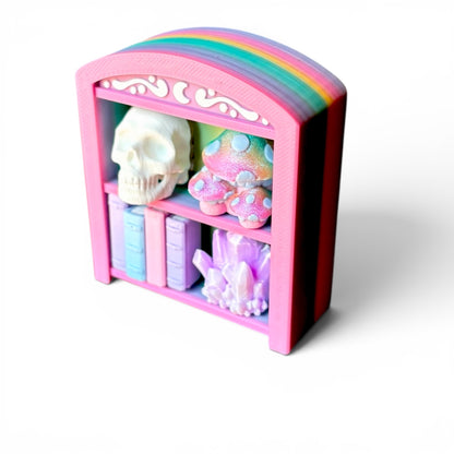 Traditional Bookcase Clicker — Mini 3D Printed Fidget Bookshelf