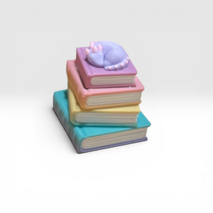 3D Printed Fidget Clicker Book Stack with several color and style options