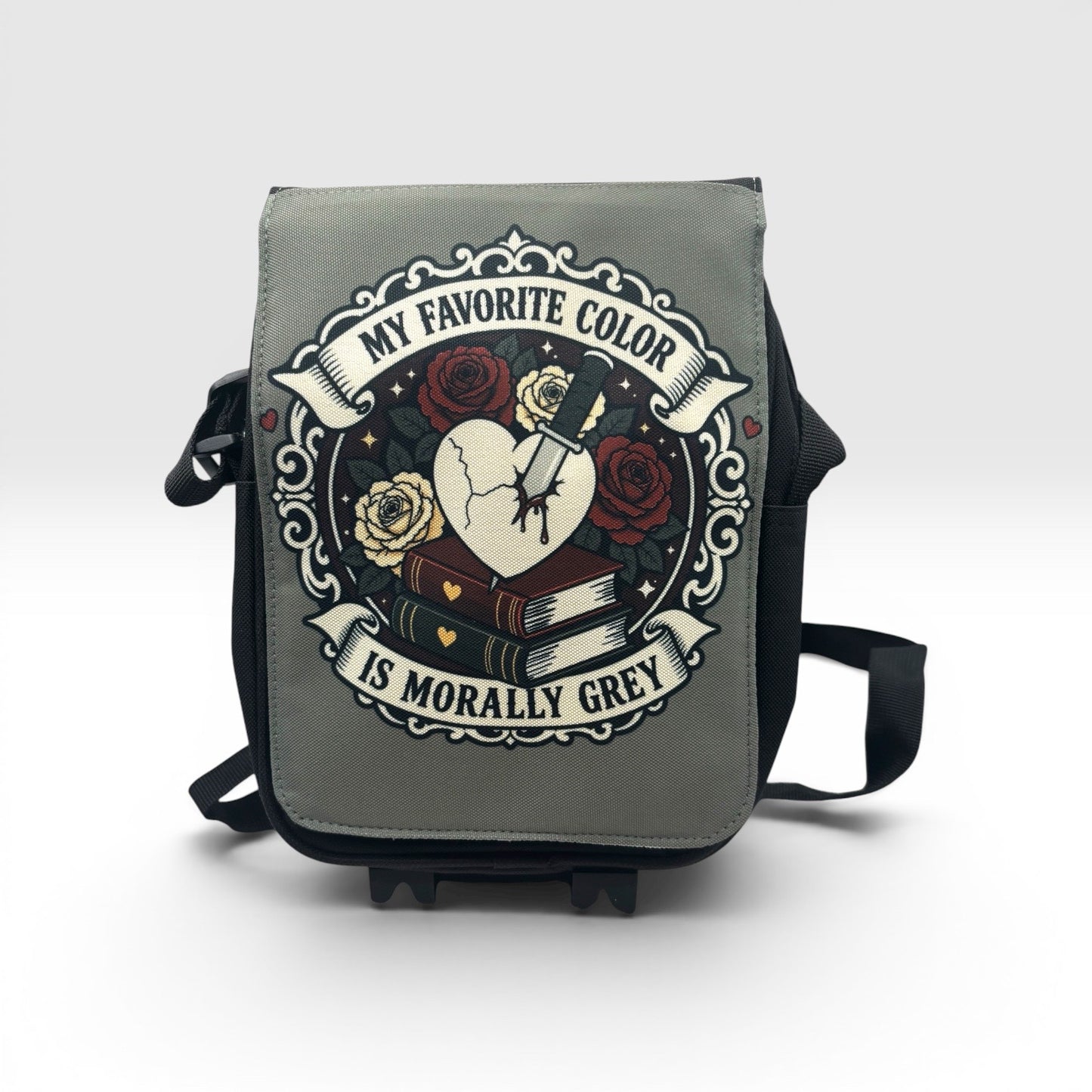 Kindle & Book Crossbody Bag — Exclusive Wendy Owens Artwork