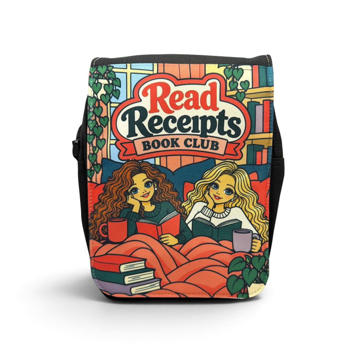 Read Receipts Book Club Kindle & Book Crossbody Bag – Exclusive Wendy Owens Artwork