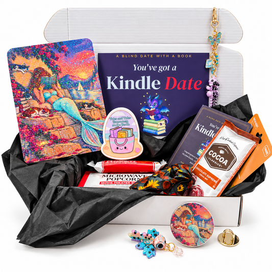 Basic Kindle 6" - Date with a Kindle | Blind Date eBook Gift Box + Kindle Accessories