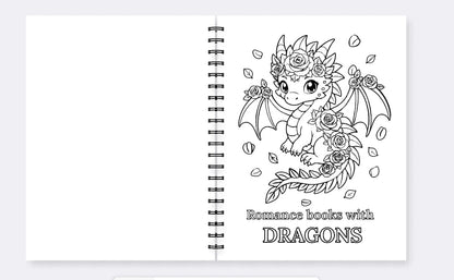 PRE-ORDER Early Bird Pricing - The Well-Read Dragon — A Coloring Book for Book Lovers & Dragon Lovers Alike