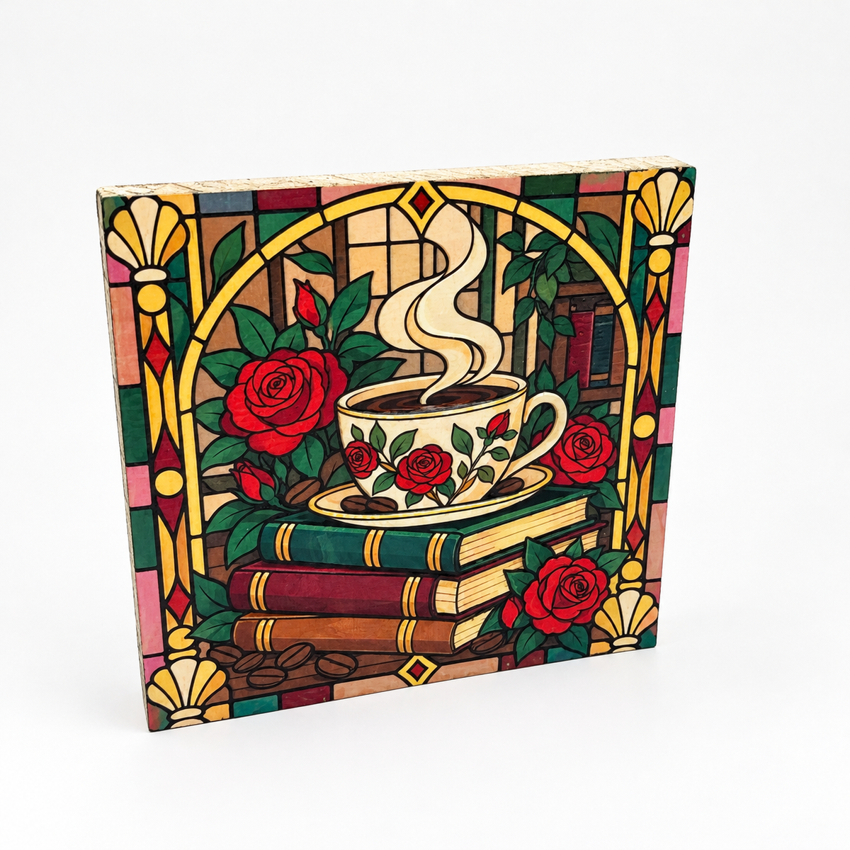 Textured Bookish Art on Wood | Original Illustrations by Wendy Owens