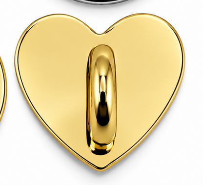 Kindle Charm Connector – Adhesive Back Charm Holder for Kindles, E-Readers & Phone Cases (Heart or Circle)