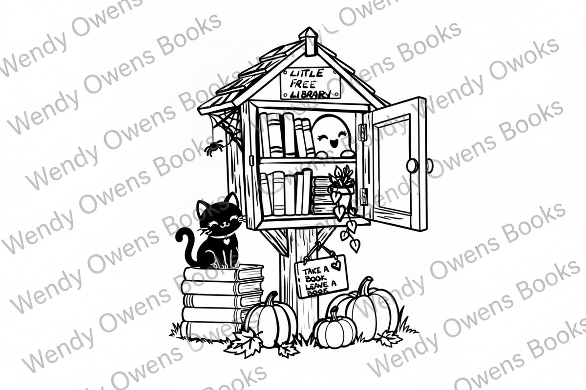 PRE-ORDER Ship date expected: September 25th The Pumpkin Patch Bookstore: A Little Monsters Coloring Book for Halloween, Thanksgiving & Christmas