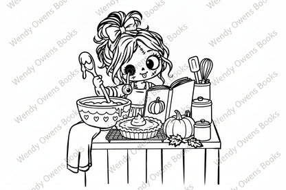 PRE-ORDER Ship date expected: September 25th The Pumpkin Patch Bookstore: A Little Monsters Coloring Book for Halloween, Thanksgiving & Christmas