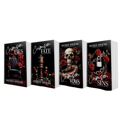 Crimson Series Dark Mafia Romance Discounted Signed Paperback Bundle